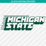Michigan State Spartans Logo SVG Bundle | NCAA College Vector Cricut