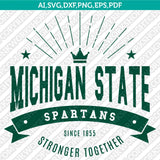 Michigan State Spartans Logo SVG Bundle | NCAA College Vector Cricut