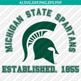 Michigan State Spartans Logo SVG Bundle | NCAA College Vector Cricut