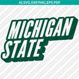 Michigan State Spartans Logo SVG Bundle | NCAA College Vector Cricut