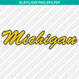 Michigan Wolverines Logo SVG Bundle | NCAA College Vector Cricut