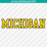 Michigan Wolverines Logo SVG Bundle | NCAA College Vector Cricut