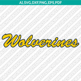 Michigan Wolverines Logo SVG Bundle | NCAA College Vector Cricut