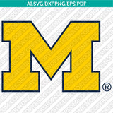 Michigan Wolverines Logo SVG Bundle | NCAA College Vector Cricut