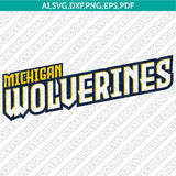 Michigan Wolverines Logo SVG Bundle | NCAA College Vector Cricut
