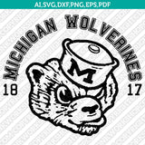 Michigan Wolverines Logo SVG Bundle | NCAA College Vector Cricut