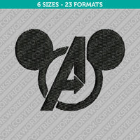 Mickey Mouse Avengers Embroidery Design - 6 Sizes - INSTANT DOWNLOAD
