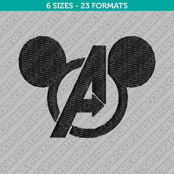 Mickey Mouse Avengers Embroidery Design - 6 Sizes - INSTANT DOWNLOAD