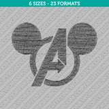 Mickey Mouse Avengers Embroidery Design - 6 Sizes - INSTANT DOWNLOAD
