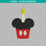 Mickey Mouse Cupcakes Embroidery Design - 6 Sizes - INSTANT DOWNLOAD