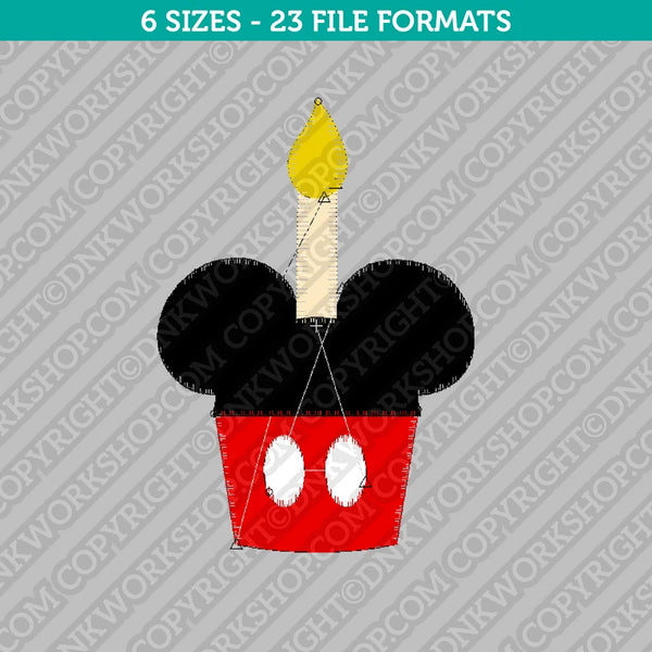 Mickey Mouse Cupcakes Embroidery Design - 6 Sizes - INSTANT DOWNLOAD