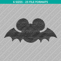 Mickey Mouse Halloween Bat Embroidery Design - 6 Sizes - INSTANT DOWNLOAD