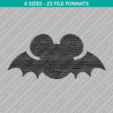 Mickey Mouse Halloween Bat Embroidery Design - 6 Sizes - INSTANT DOWNLOAD