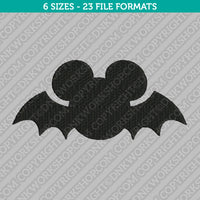Mickey Mouse Halloween Bat Embroidery Design - 6 Sizes - INSTANT DOWNLOAD