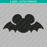 Mickey Mouse Halloween Bat Embroidery Design - 6 Sizes - INSTANT DOWNLOAD