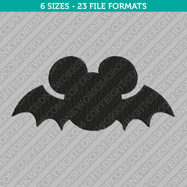 Mickey Mouse Halloween Bat Embroidery Design - 6 Sizes - INSTANT DOWNLOAD