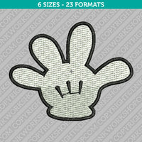 Mickey Mouse Hand Embroidery Design - 6 Sizes - INSTANT DOWNLOAD