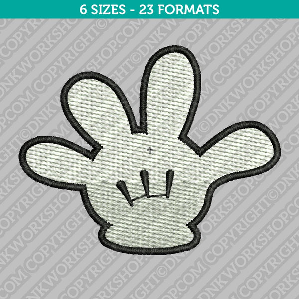 Mickey Mouse Hand Embroidery Design - 6 Sizes - INSTANT DOWNLOAD