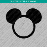 Mickey Mouse Monogram Frame Embroidery Design - 6 Sizes - INSTANT DOWNLOAD