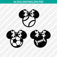 Mickey Sport Earring SVG Svg Silhouette Cameo Vector Cricut Laser Cut File Clipart Png Eps Dxf
