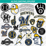 Milwaukee Brewers SVG Bundle – MLB Baseball Logo Vector Cricut