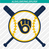 Milwaukee Brewers SVG Bundle – MLB Baseball Logo Vector Cricut
