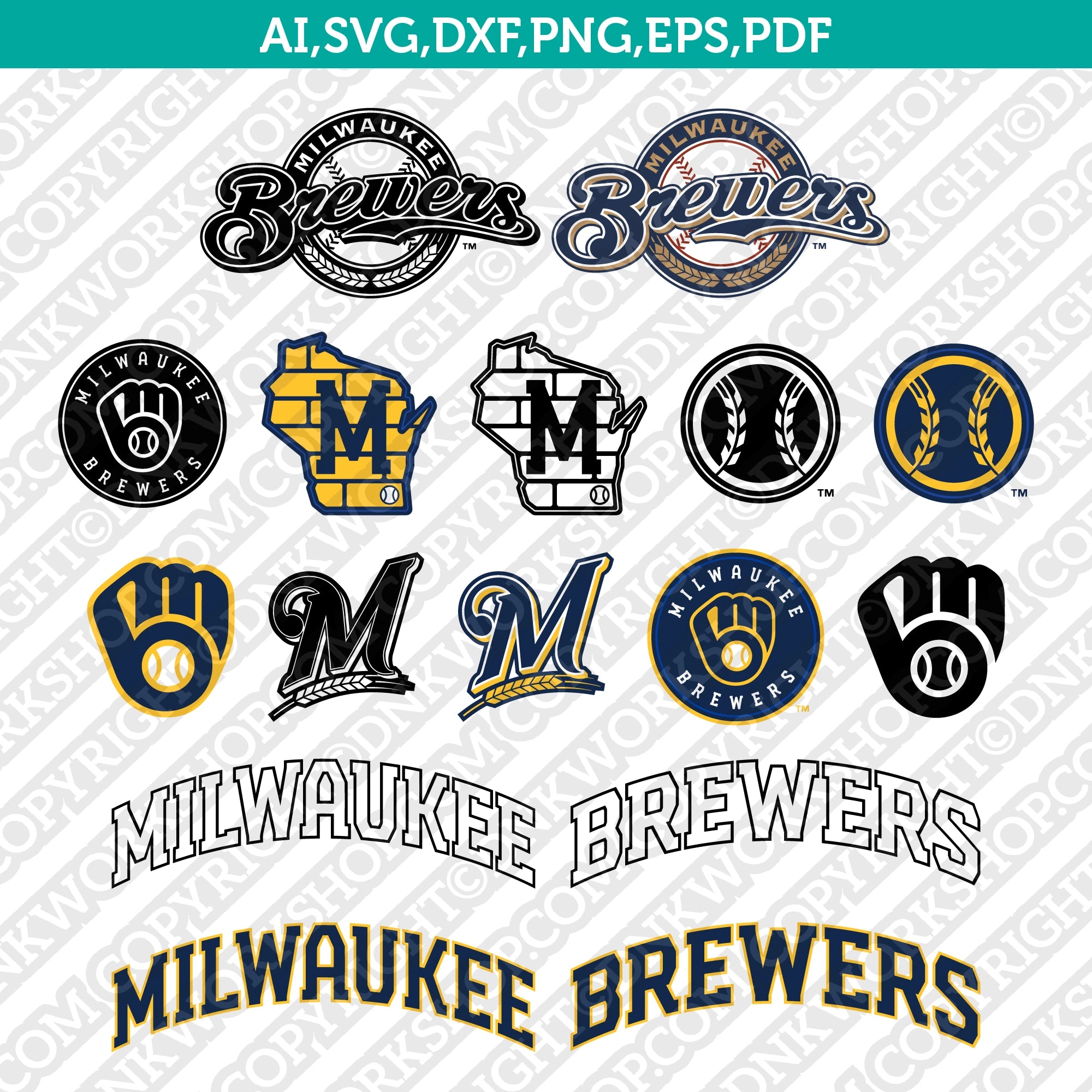 Milwaukee Brewers 5x7 Sticker Sheet – Free Shipping