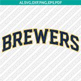 Milwaukee Brewers SVG Bundle – MLB Baseball Logo Vector Cricut
