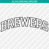 Milwaukee Brewers SVG Bundle – MLB Baseball Logo Vector Cricut