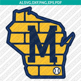 Milwaukee Brewers SVG Bundle – MLB Baseball Logo Vector Cricut