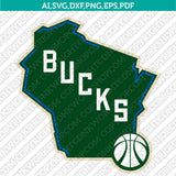 Milwaukee Bucks Logo SVG | NBA Vector Files Cricut Silhouette