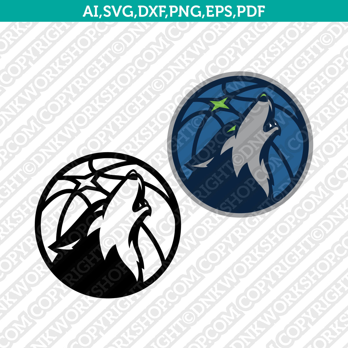 Minnesota Timberwolves Logo SVG | NBA Vector Files for Cricut – DNKWorkshop
