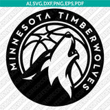 Minnesota Timberwolves Logo SVG | NBA Vector Files Cricut Silhouette