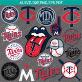 Minnesota Twins SVG Bundle – MLB Baseball Logo Vector Cricut