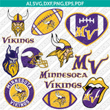 Minnesota Vikings SVG Bundle – NFL Football Logo Vector Cricut