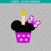 Minnie Mouse Cupcakes Embroidery Design - 6 Sizes - INSTANT DOWNLOAD