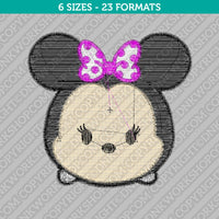 Minnie Mouse Tsum Tsum Embroidery Design - 6 Sizes - INSTANT DOWNLOAD