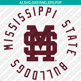 Mississippi State Bulldogs SVG Bundle | NCAA College Vector Cricut