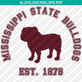 Mississippi State Bulldogs SVG Bundle | NCAA College Vector Cricut