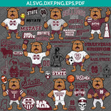 Mississippi State Bulldogs SVG Bundle | NCAA College Vector Cricut