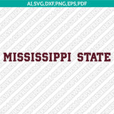 Mississippi State Bulldogs SVG Bundle | NCAA College Vector Cricut