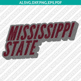 Mississippi State Bulldogs SVG Bundle | NCAA College Vector Cricut
