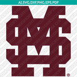 Mississippi State Bulldogs SVG Bundle | NCAA College Vector Cricut
