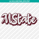 Mississippi State Bulldogs SVG Bundle | NCAA College Vector Cricut
