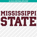Mississippi State Bulldogs SVG Bundle | NCAA College Vector Cricut