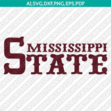 Mississippi State Bulldogs SVG Bundle | NCAA College Vector Cricut