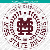 Mississippi State Bulldogs SVG Bundle | NCAA College Vector Cricut