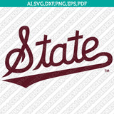 Mississippi State Bulldogs SVG Bundle | NCAA College Vector Cricut