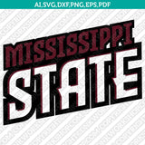 Mississippi State Bulldogs SVG Bundle | NCAA College Vector Cricut
