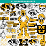 Missouri Tigers SVG Bundle | NCAA College Vector Cricut